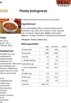 Real Turmat Pasta Bolognese -Mora butik 452297 2