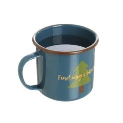 Asivik Emaljekop "Find Mig I Skoven", 350ml -Mora butik 511770 ASIVIK Enamel Mug Petrol 2