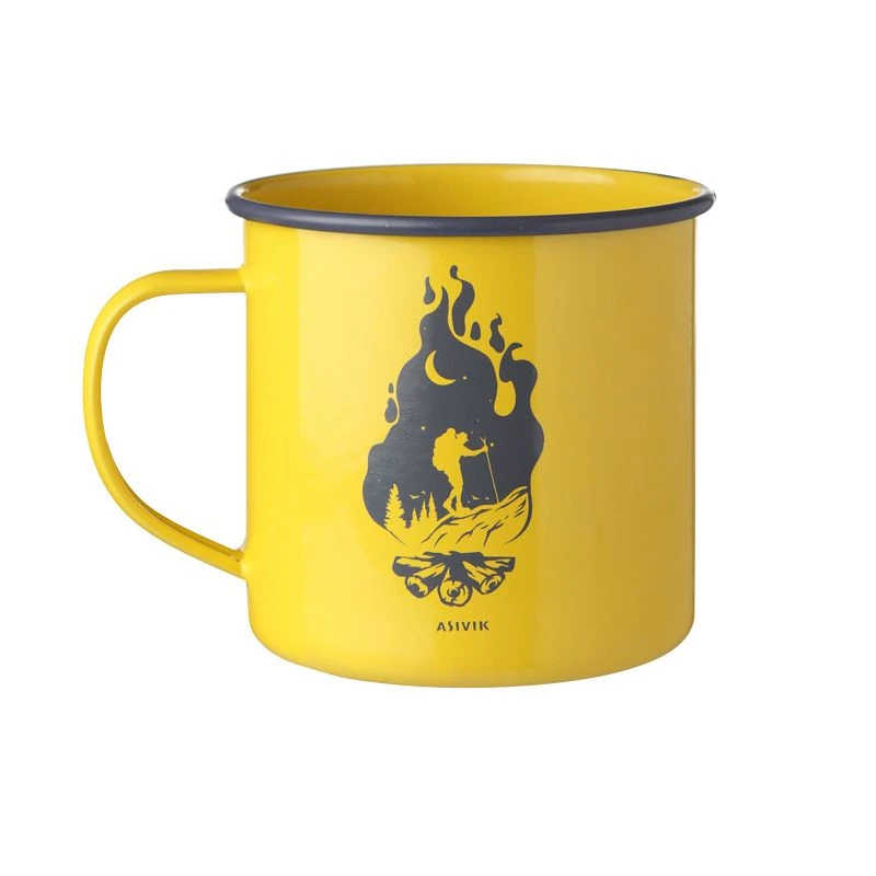 Asivik Emaljekop "Lejrbål", 350ml 4 Asivik Emaljekop "Lejrbål", 350ml - Billede 4