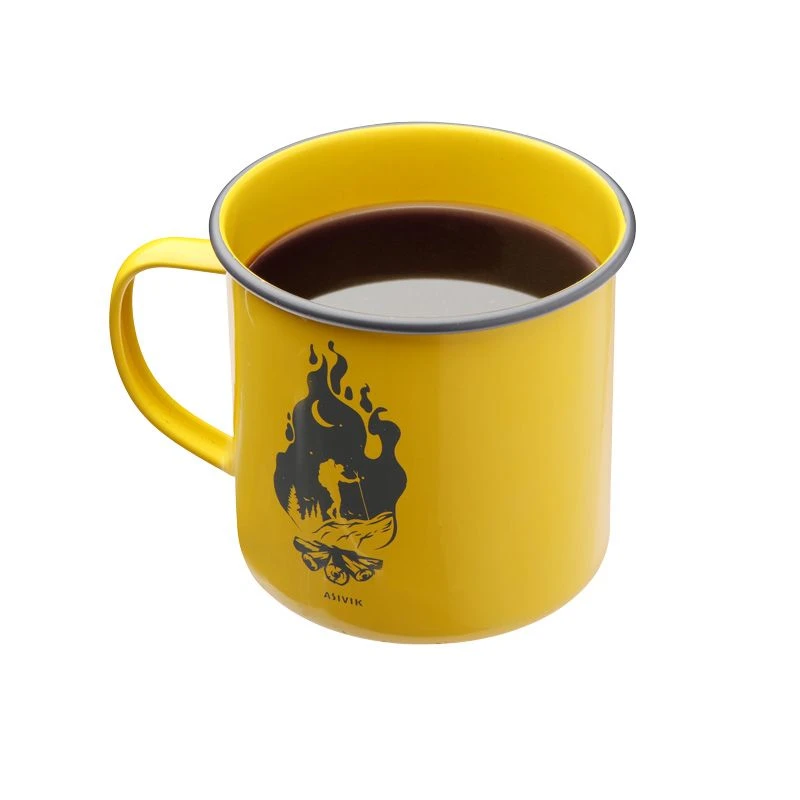 Asivik Emaljekop "Lejrbål", 350ml 2 Asivik Emaljekop "Lejrbål", 350ml - Billede 2