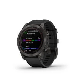 Garmin Fênix 7 Sapphire Solar DLC Carbon Grey Titanium -Mora butik 512600 GARMIN Fenix 7 Sapphire Solar C. Gr. DLC Ti 010 02540 21 1