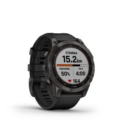Garmin Fênix 7 Sapphire Solar DLC Carbon Grey Titanium -Mora butik 512600 GARMIN Fenix 7 Sapphire Solar C. Gr. DLC Ti 010 02540 21 4